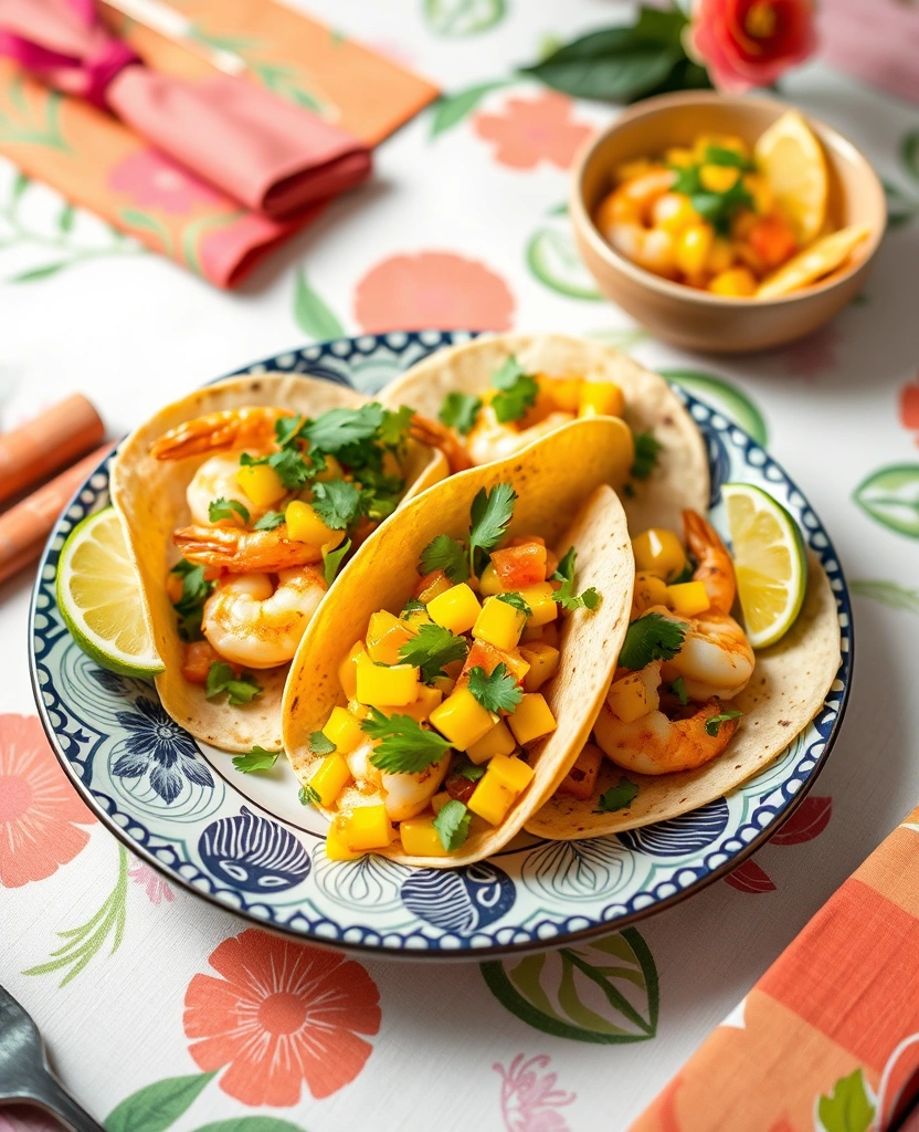 10 Easy Dinner Recipes That Are Perfect for Busy Weeknights! - 7. Shrimp Tacos with Mango Salsa