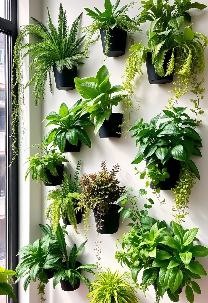 15 Creative Ways to Use Plants in Your Home Decor (Prepare to Be Inspired!) - 5. Design an Indoor Vertical Garden