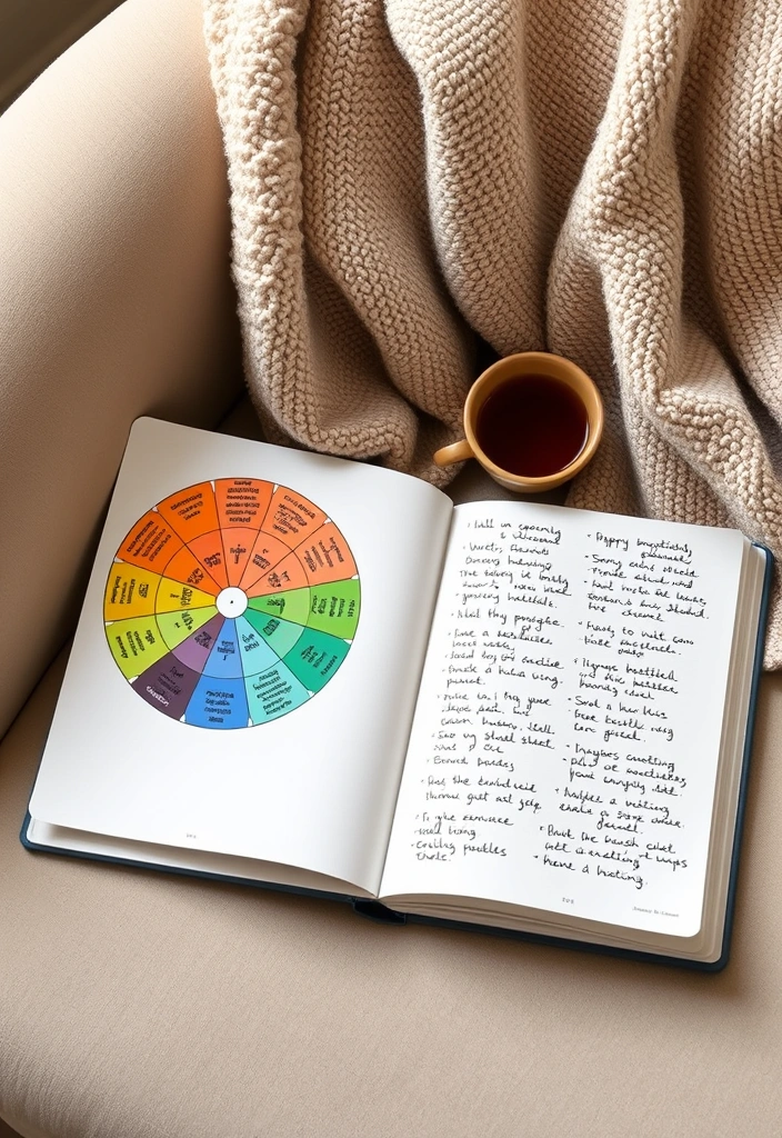 11 Mindfulness Journaling Activities That Will Spark Your Self-Discovery Journey (#4 Is a Game-Changer!) - 4. Emotion Wheel: Identifying Your Feelings (Game-Changer!)