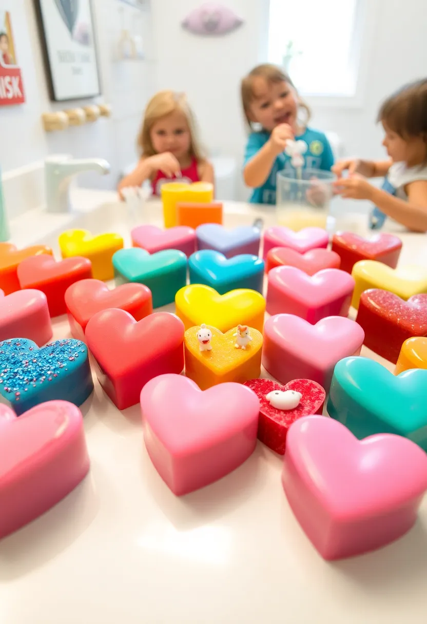 16 Fun Valentine's Day Crafts for Kids That'll Ignite Their Creativity! - 8. DIY Heart-Shaped Soap