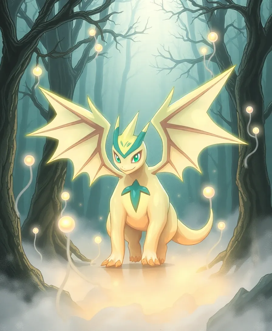 7 Stunning Pokemon Art Pieces That Will Make You Want to Catch 'Em All! - 14. Mythical Whispers: A Tale of Legends