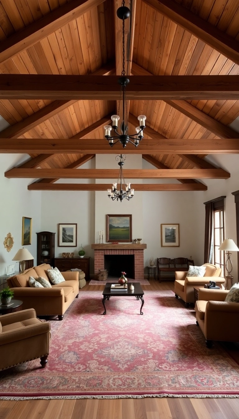 21 Cozy Old English Cottage Living Room Ideas That’ll Make You Want to Curl Up with a Book! - 4. Exposed Beams