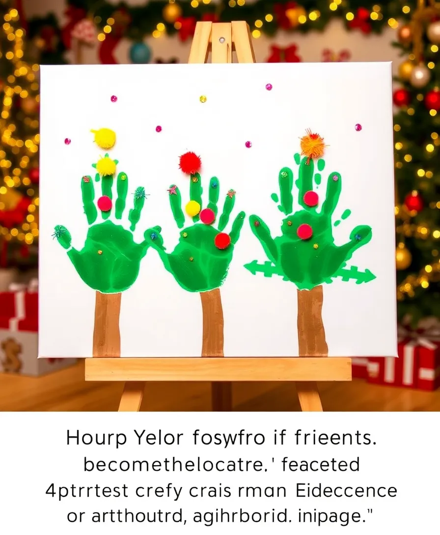 20 Festive Christmas Crafts You Can Make with the Kids (Get Inspired by #9!) - 1. Handprint Christmas Trees