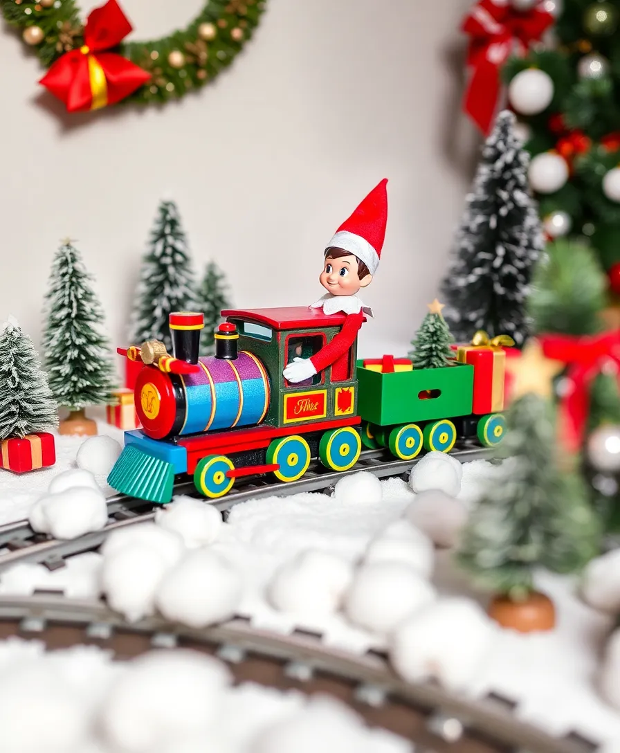 How to Start Easy Elf on the Shelf Ideas for a Magical Christmas Wallpaper! - 9. Elf's Magical Train Ride