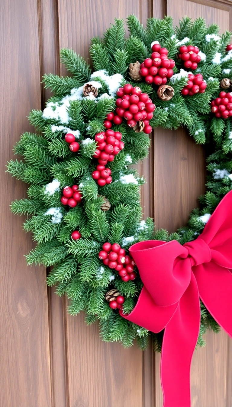 21 DIY Outdoor Christmas Decorations That'll Make Your Neighbors Jealous! - 2. DIY Christmas Wreath