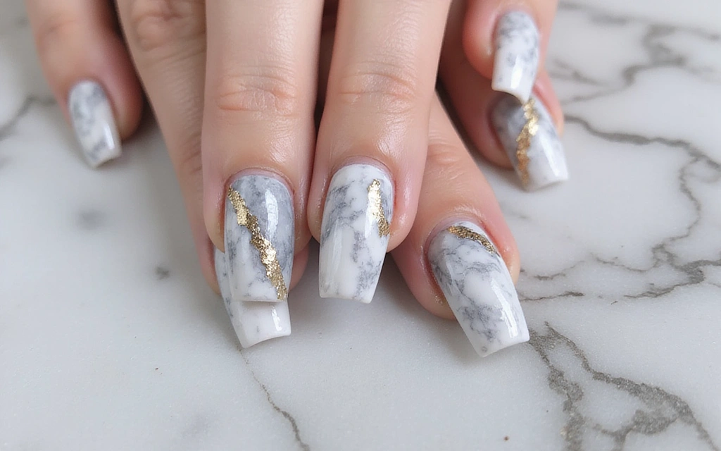 30 Stunning Nail Designs That'll Make You Want to Show Off Your Hands! - 5. Marble Magic