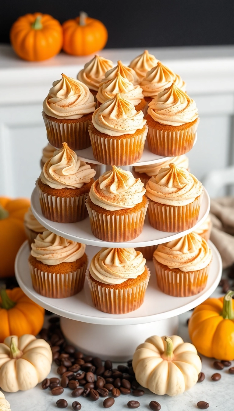 21 Fun Thanksgiving Dessert Ideas That'll Impress Your Guests (You Won't Believe #7!) - 6. Pumpkin Spice Latte Cupcakes