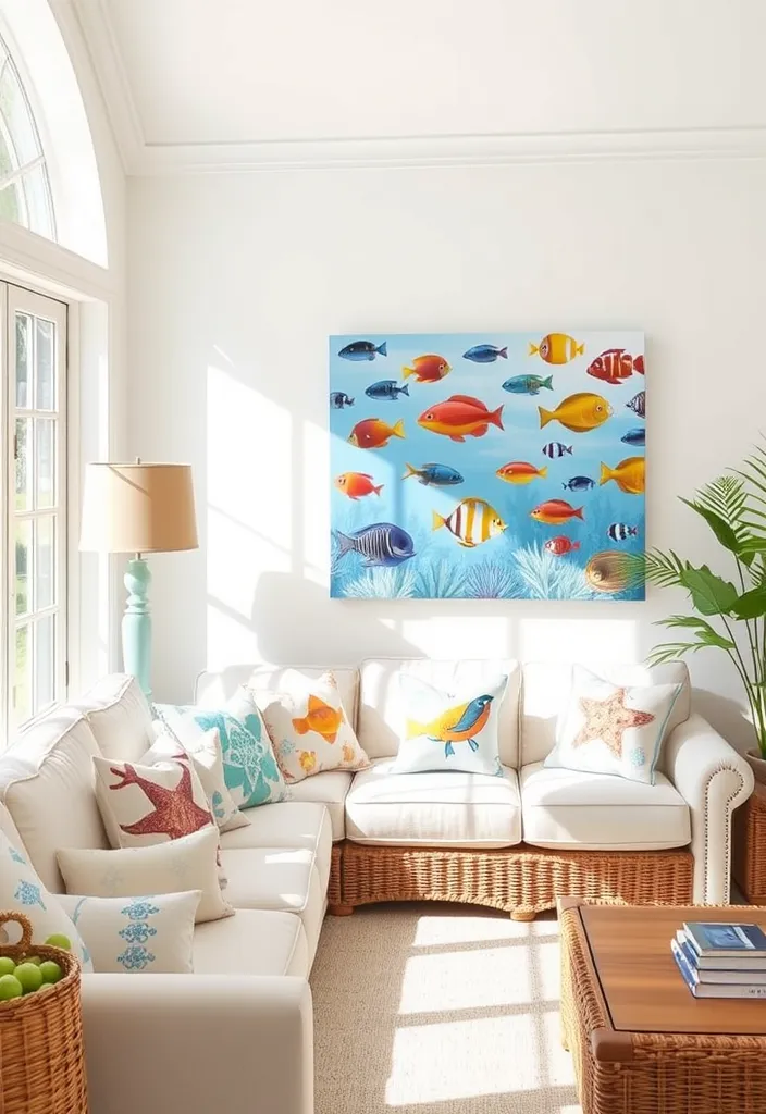 10 Fisherman Aesthetic Decor Ideas That'll Transform Your Space Into a Nautical Paradise! - 4. Marine Life Motifs