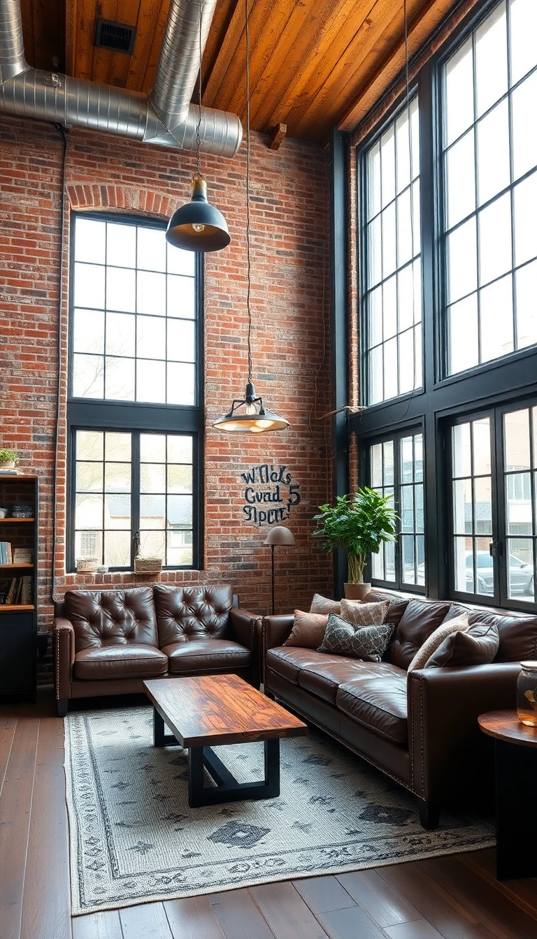 21 Stunning Living Room Ideas That'll Make You Want to Stay In Forever! - 4. Industrial Edge