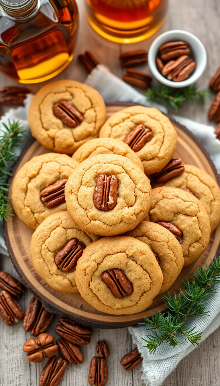 22 Christmas Cookies Ideas That'll Make Your Holidays Sweeter Than Ever! - 11. Maple Pecan Cookies