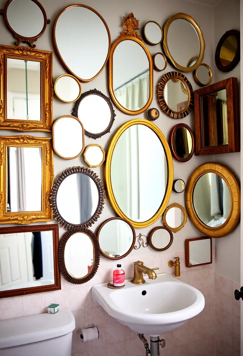 Fightssssssssssssssssss Bathroom: Transform Your Space with These 10 Ideas! - 8. Creative Mirror Displays