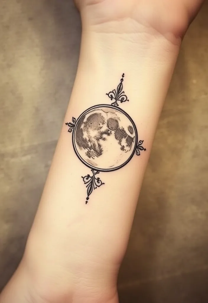 15 Stunning Moon Tattoo Designs That Will Inspire Your Next Ink Adventure! - 9. Vintage Moon