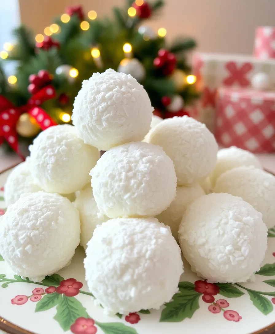 22 Easy Christmas Desserts You Can Make in Under 30 Minutes! - 15. Coconut Snowballs