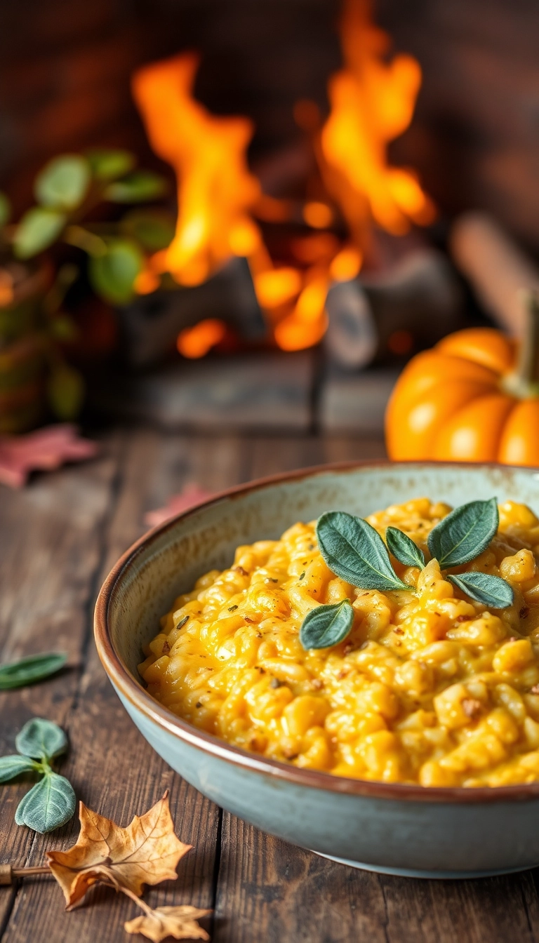 20 Cozy Winter Dinner Recipes That Will Warm Your Heart (You Won't Believe #5!) - 14. Pumpkin and Sage Risotto