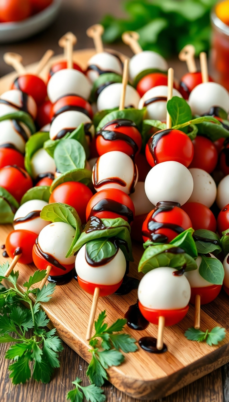 20 Tailgate Food Ideas That Make Game Day Unforgettable (You Won't Believe #7!) - 7. Caprese Salad Skewers (You Won't Believe #7!)