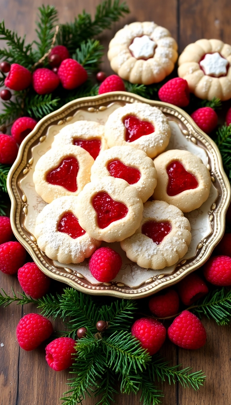 22 Christmas Cookies Ideas That'll Make Your Holidays Sweeter Than Ever! - 19. Raspberry Linzer Cookies