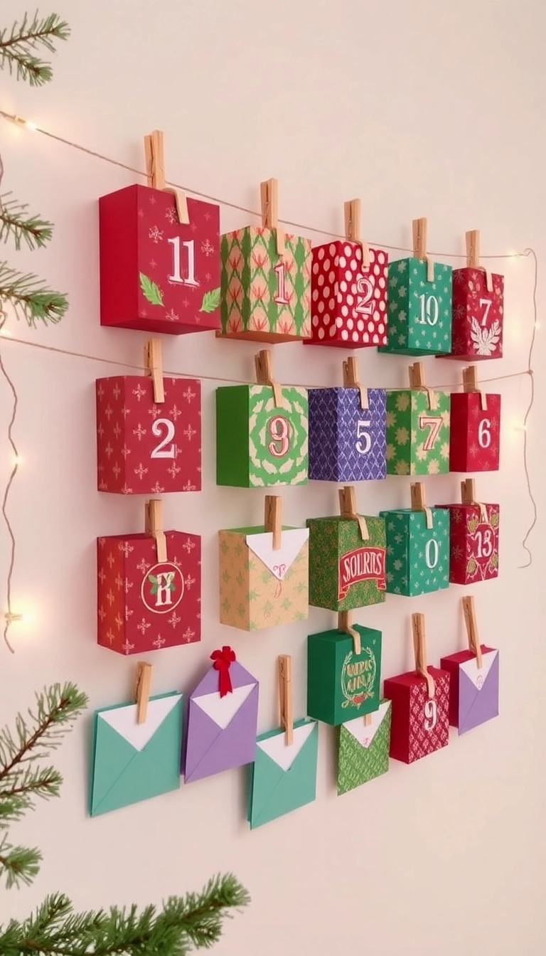 15 Easy DIY Christmas Decor Projects That Will Impress Your Guests (and Save You Money!) - 2. DIY Advent Calendar