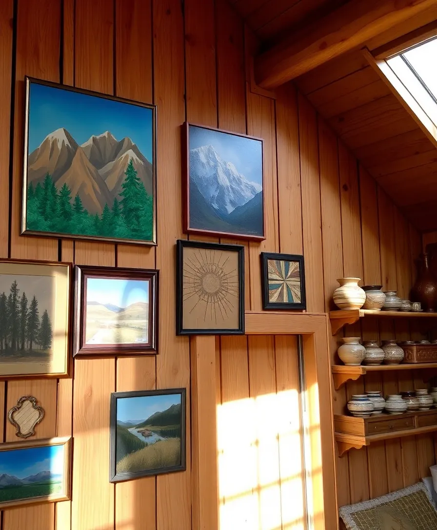 20 Must-See Cabin Weekend Inspo Ideas for a Dreamy Escape (You Won't Believe #7!) - 12. Incorporating Local Art