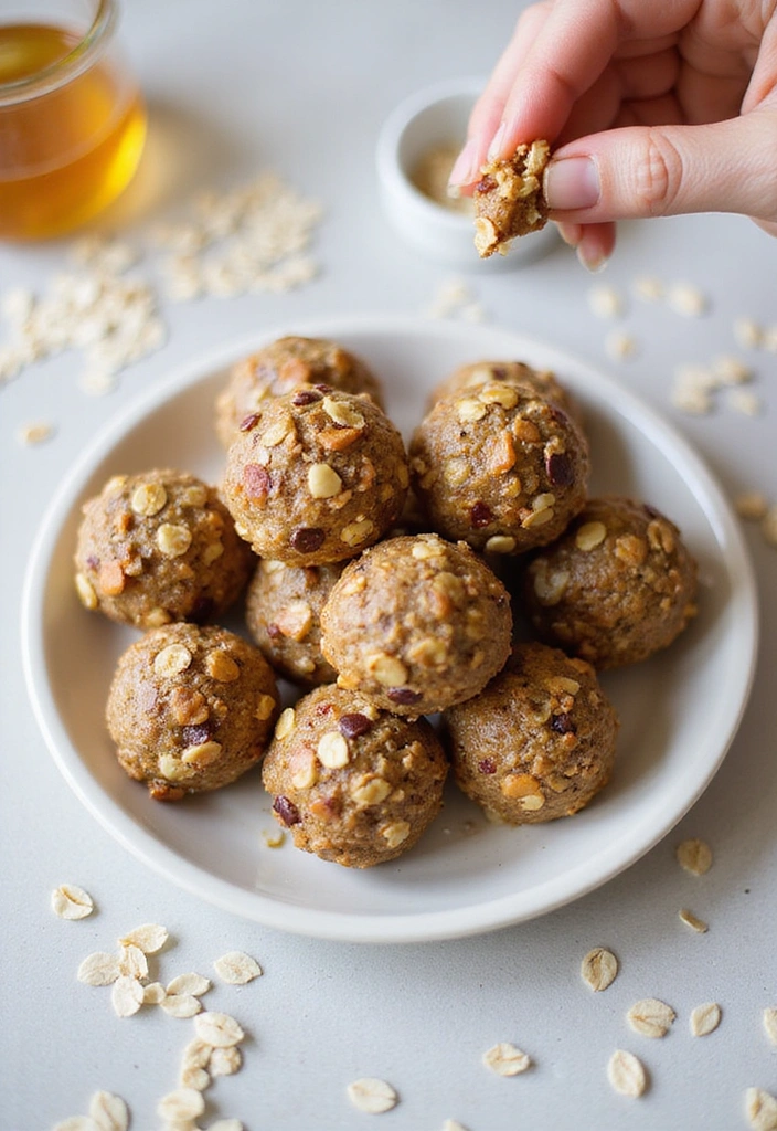 20 Healthy Snack Ideas That Are Quick and Easy to Make at Home (Say Goodbye to Junk Food!) - 5. Energy Balls