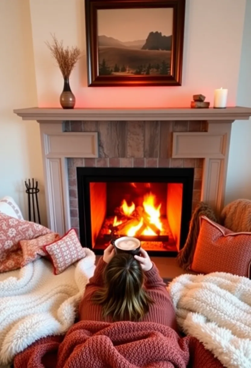 25 Cozy Winter Self Care Ideas That Will Melt Your Stress Away! (You’ll Love #16!) - 12. Enjoy a Cozy Fire