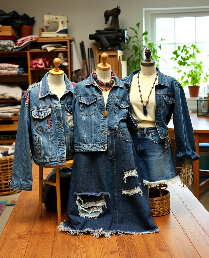 10 Solar Punk Fashion Trends You Didn't Know You Needed (Get Ready to Shine!) - 2. Upcycled Denim