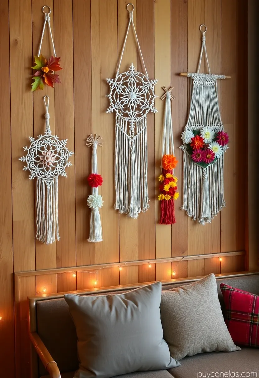 10 Budget-Friendly Macrame Wall Art Ideas That Will Wow Your Guests (You’ll Love #3!) - 9. Seasonal Macrame Decor