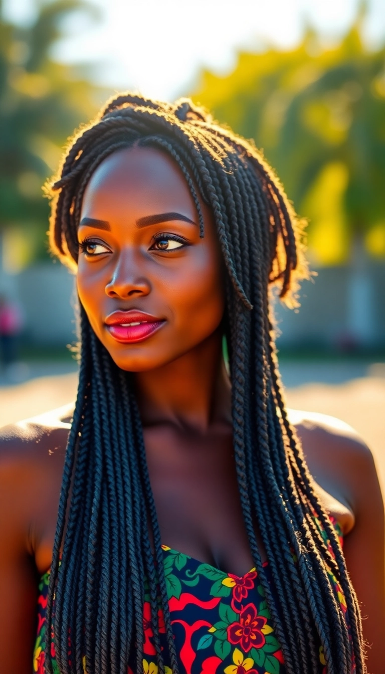 24 Stunning Braided Hairstyles for Black Women That Will Turn Heads! - 6. Senegalese Twists