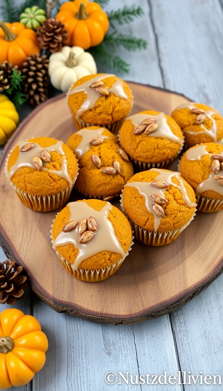 24 Christmas Snacks That Will Steal the Show at Your Holiday Party! - 23. Pumpkin Spice Muffins