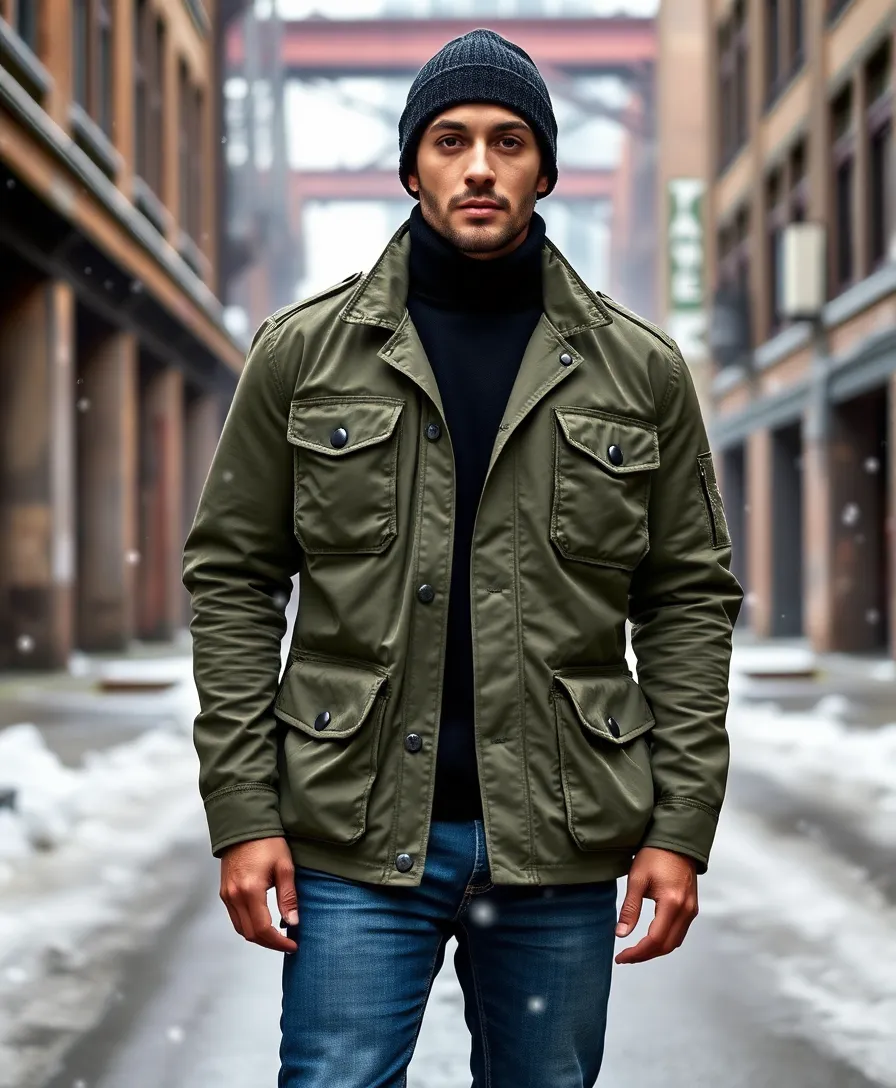 10 Must-Have Winter Coats for Men That'll Elevate Your Style Game! - 6. The Functional Military Jacket