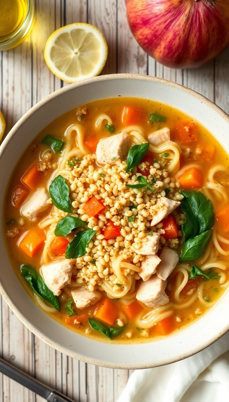 25 Mind-Blowing Chicken Noodle Soup Recipes You Need to Try Right Now! - 17. Chicken Noodle Soup with Quinoa