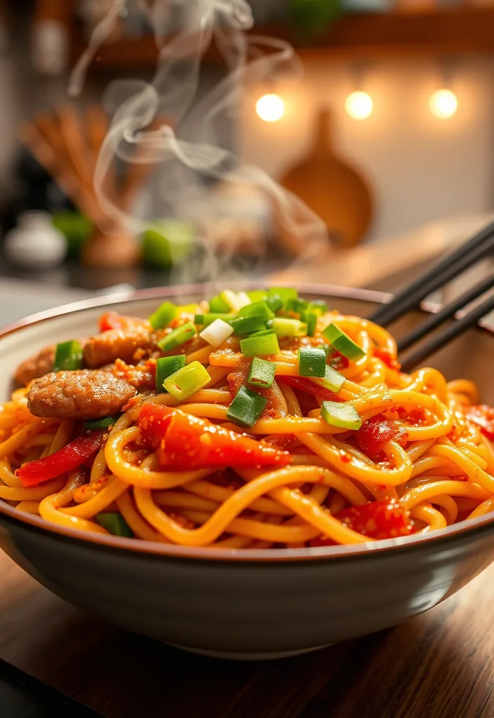 15 Quick Dinner Recipes That'll Save You Time and Impress Your Family (You Won't Believe #7!) - 8. Spicy Garlic Noodles