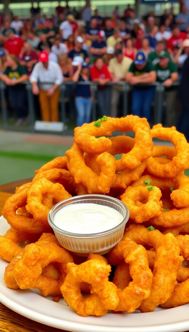 20 Tailgate Food Ideas That Make Game Day Unforgettable (You Won't Believe #7!) - 20. Beer Battered Onion Rings