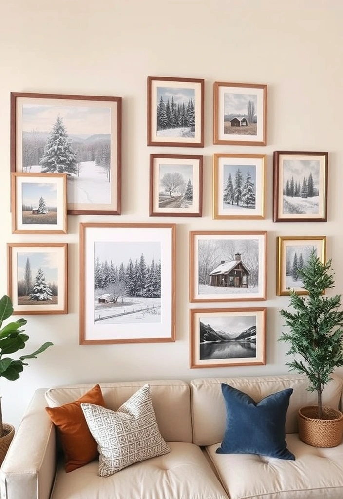 10 Cozy Winter Decor Ideas to Transform Your California Home into a Warm Retreat! - 4. Seasonal Artwork and Prints