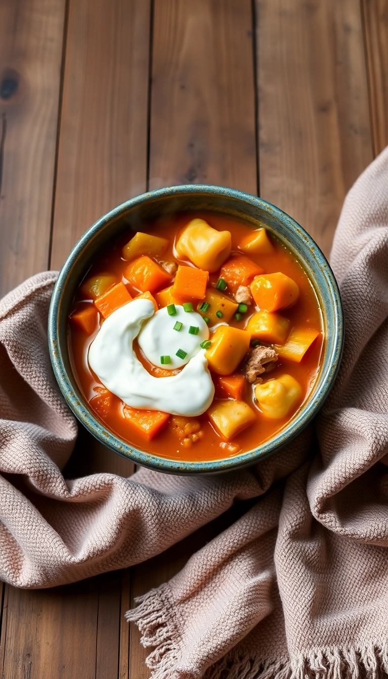 22 Chicken Tortellini Soup Ideas for a Cozy Night In (You Won't Want to Miss #10!) - 11. Chicken Tortellini Soup with Sweet Potatoes