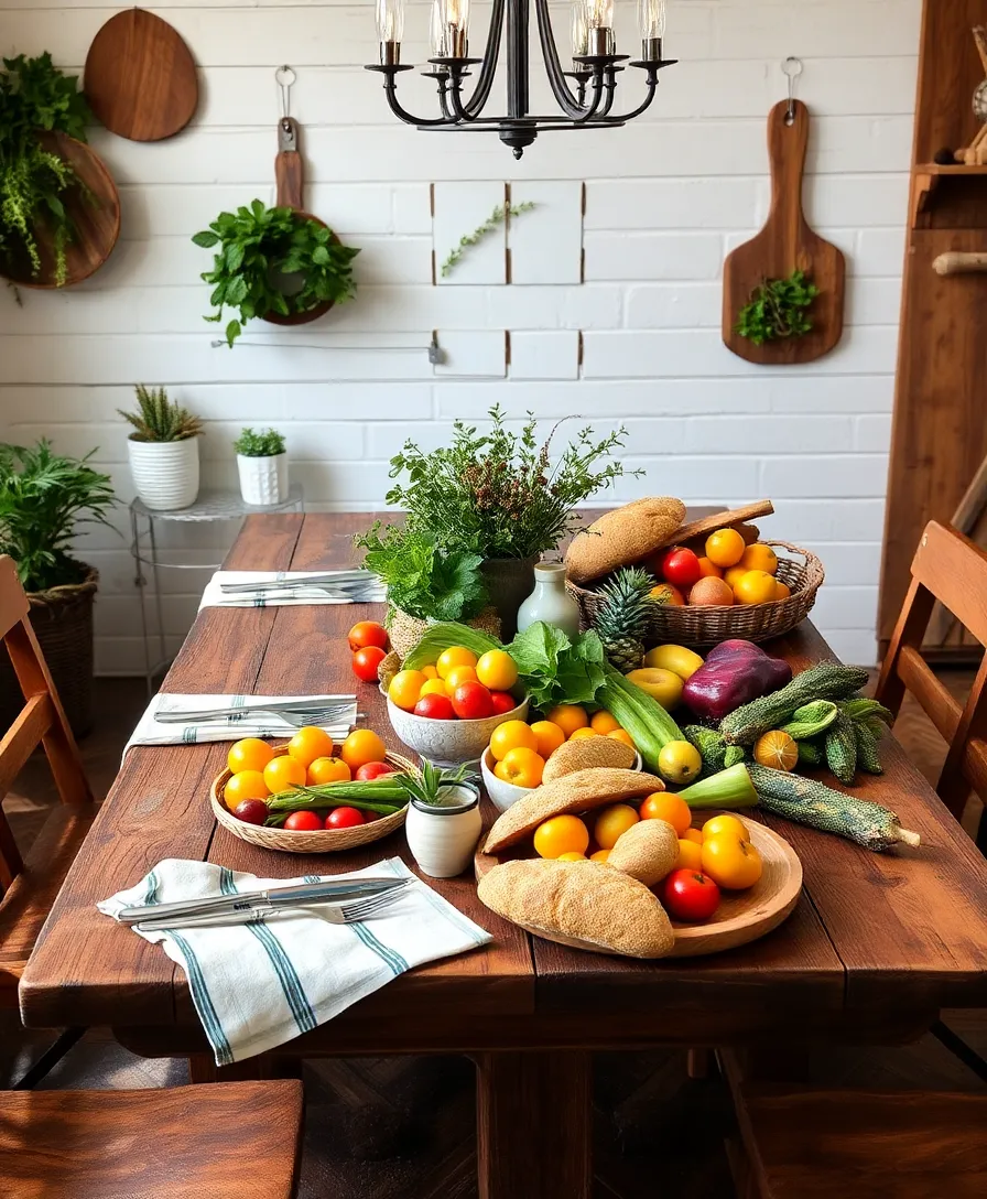 21 Whimsical Cottagecore Dining Rooms That'll Transport You to a Cozy Countryside! - 9. Farm-to-Table Charm