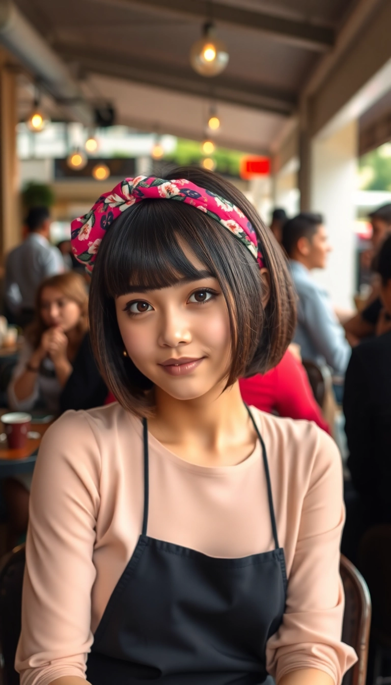 21 Cute and Easy Hairstyles for School That Will Make You the Trendsetter! - 9. Sleek Bob with a Headband