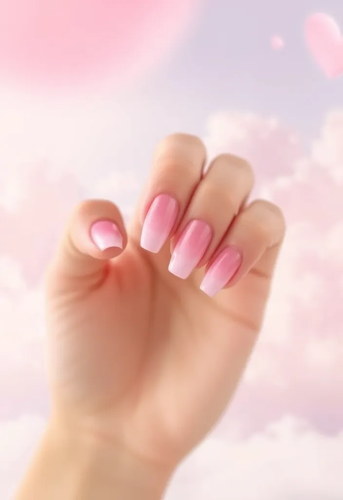 18 DIY Valentine's Nails You Can Create at Home (Even Beginners Will Love #9!) - 2. Ombre Love