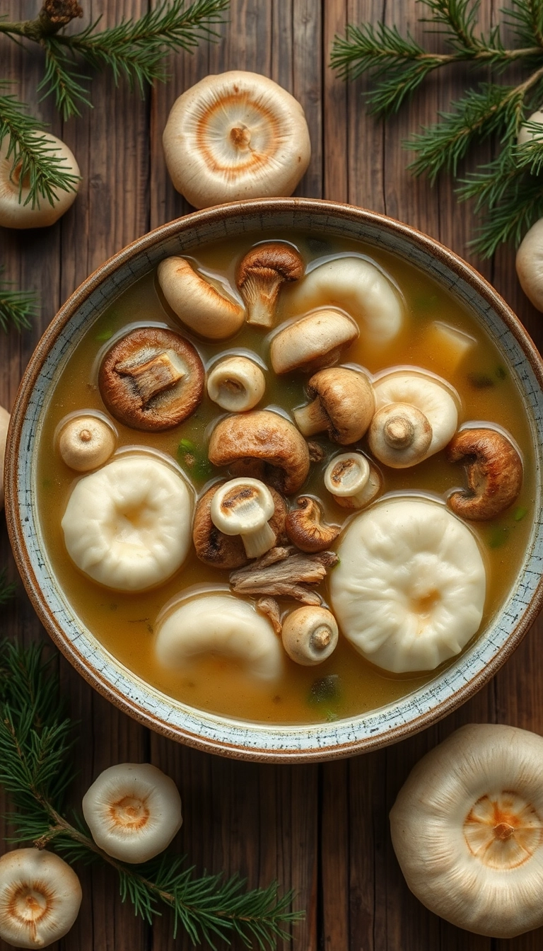 21 Chicken and Dumpling Soup Ideas That Will Warm Your Heart (And Your Belly!) - 17. Chicken and Dumpling Soup with Mushrooms