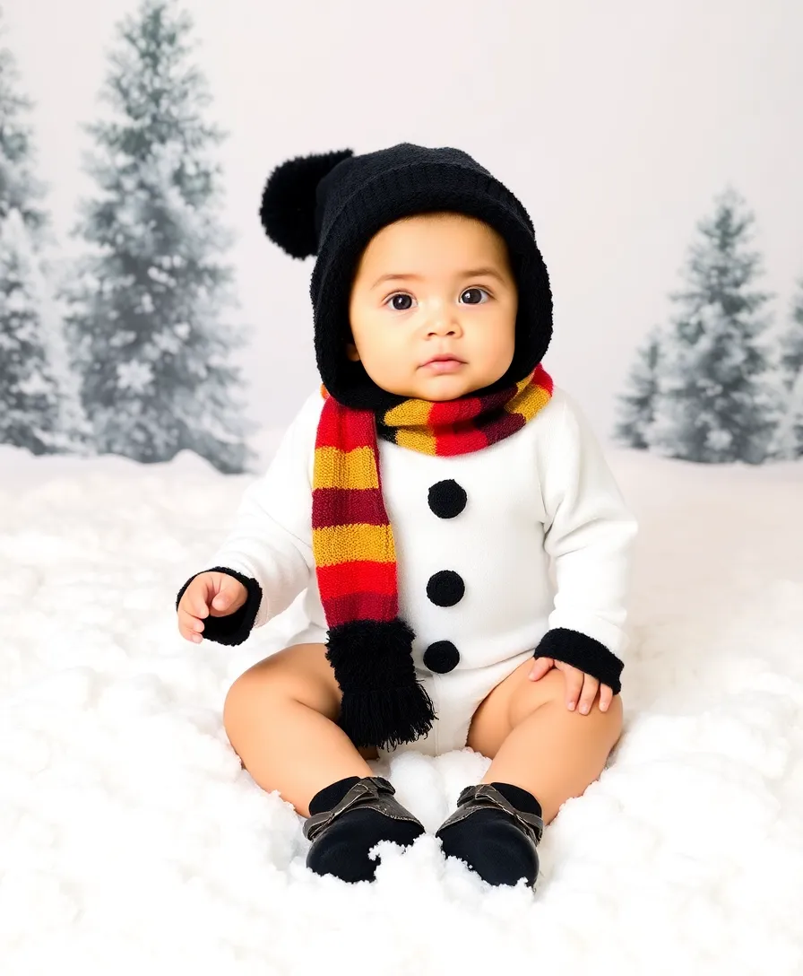 25 Adorable Baby Christmas Outfits That Will Melt Your Heart (Wait Until You See #17!) - 4. Snowman Bodysuit