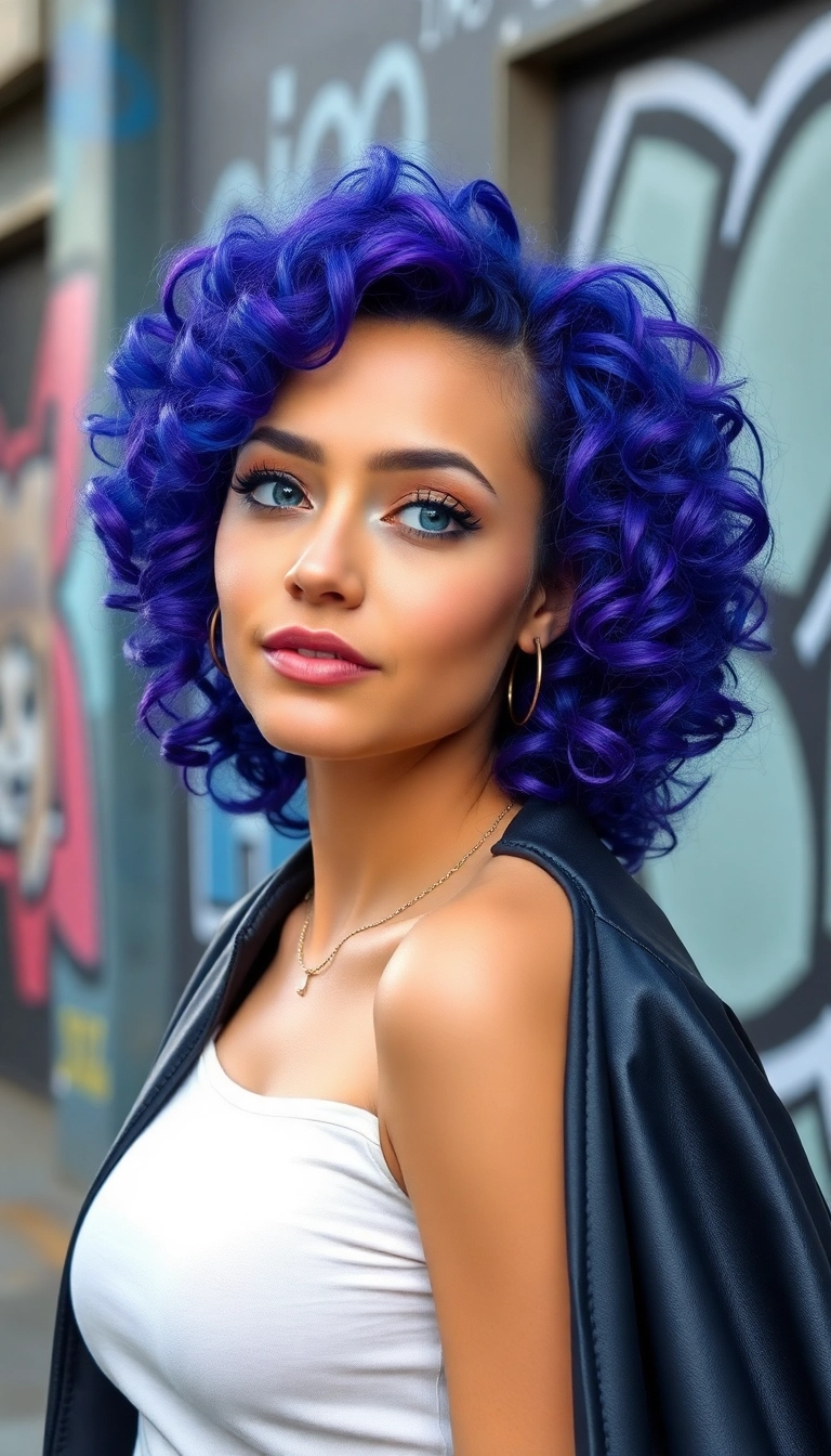 Unveil 25 Gorgeous French Curls Hairstyles for Instant Glam (You Won't Believe #12!) - 19. French Curls with a Modern Edge