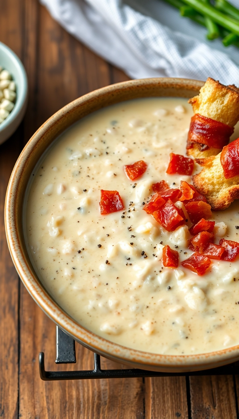 20 Creamy Chicken and Wild Rice Soup Ideas That Will Warm Your Soul! - 13. Creamy Chicken and Wild Rice Soup with Bacon