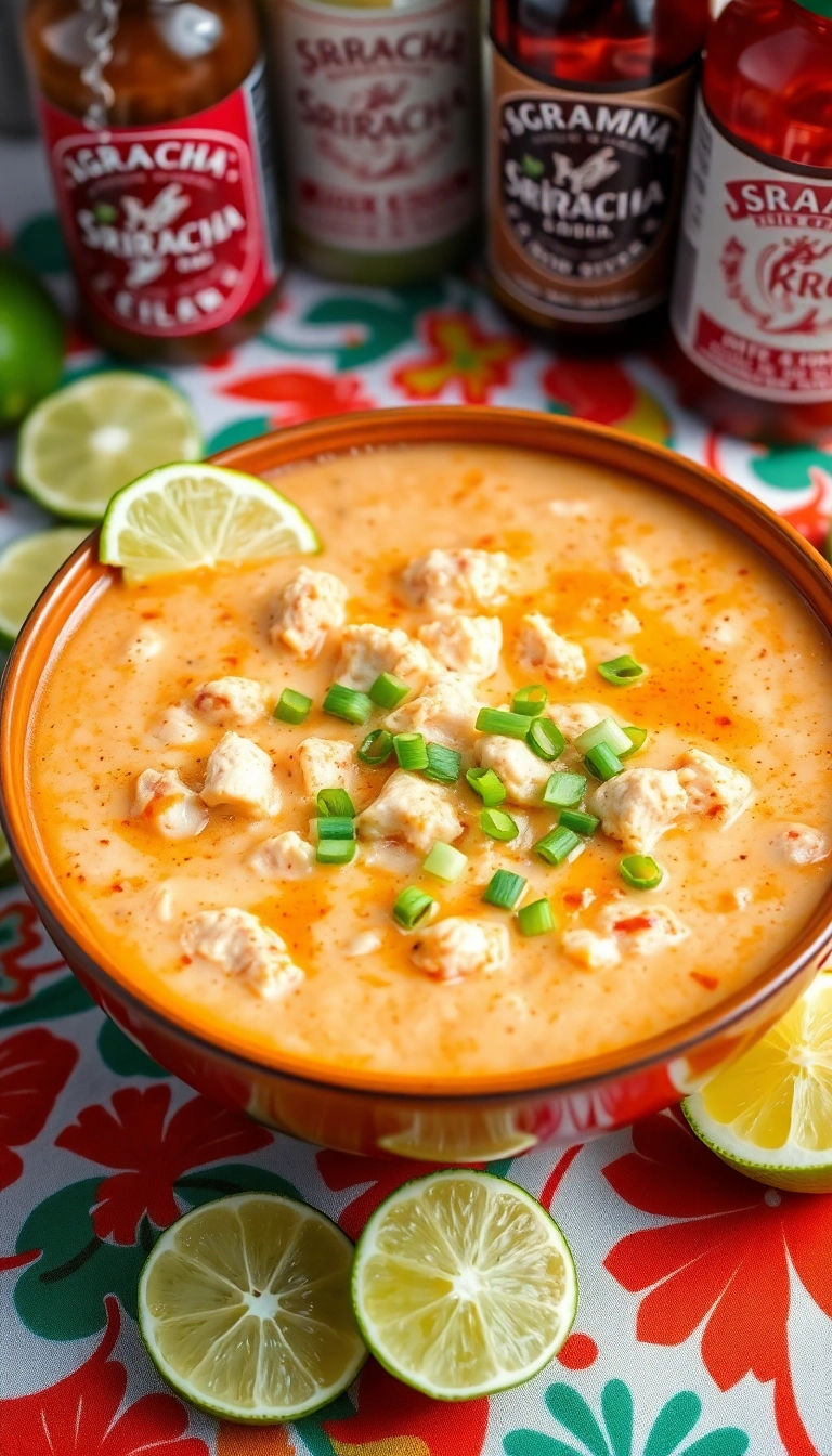 30 Mind-Blowing Crockpot White Chicken Chili Recipes You Need to Try Tonight! - 23. White Chicken Chili with Sriracha and Lime