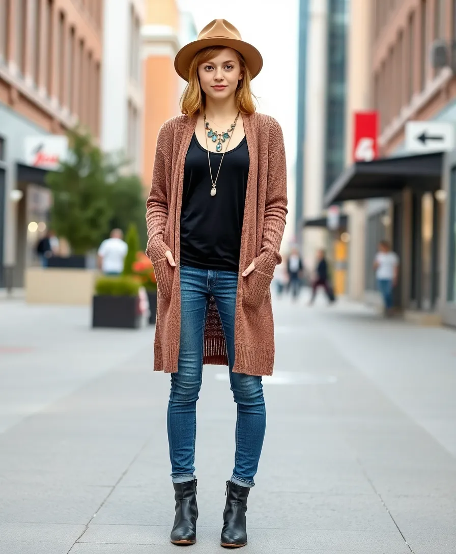 21 Trendy Casual Outfits for Teens That'll Make You the Style Icon of Your Squad! - 21. Layered Tank and Cardigan Look