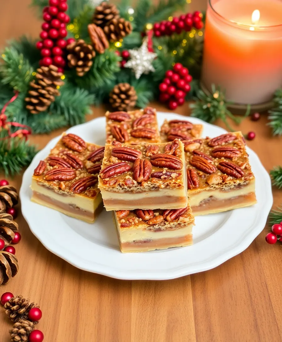 22 Easy Christmas Desserts You Can Make in Under 30 Minutes! - 20. Pecan Pie Bars