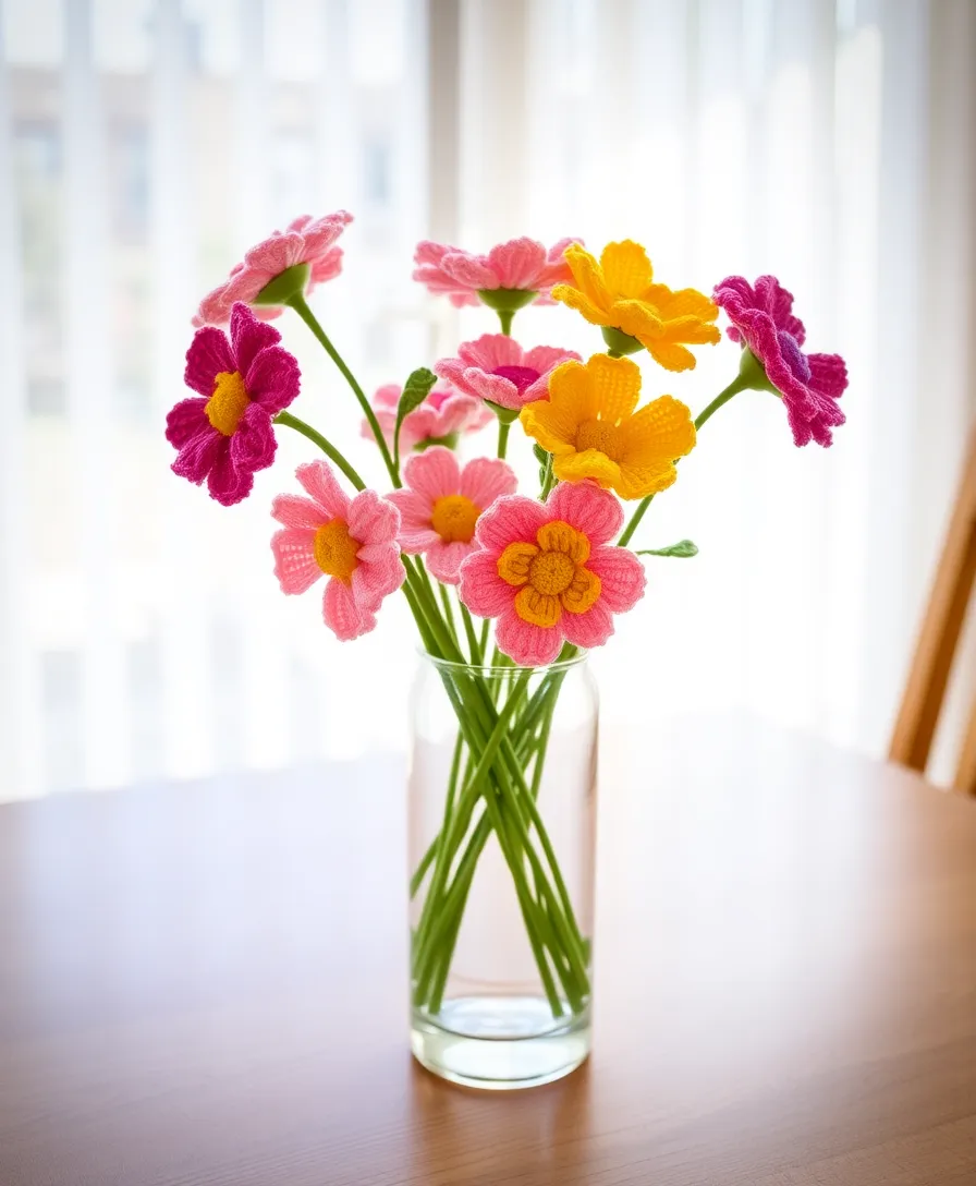 21 Easy DIY Crochet Projects for Beginners That Are Totally Doable (You Can Do #7!) - 4. Charming Crochet Flowers