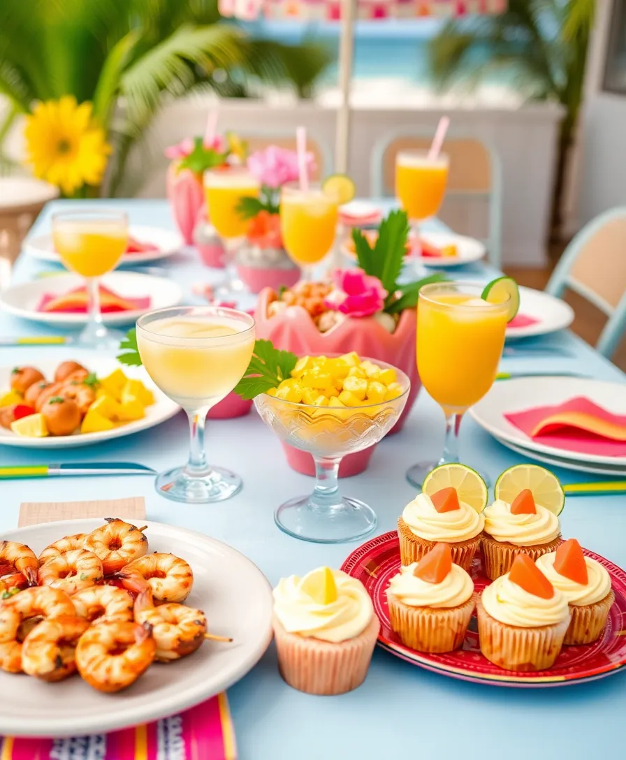 21 Unique Dinner Party Recipes for a Memorable Themed Night (Your Friends Will Be Talking About #11!) - 17. Beach Party Bash: Tropical Flavors