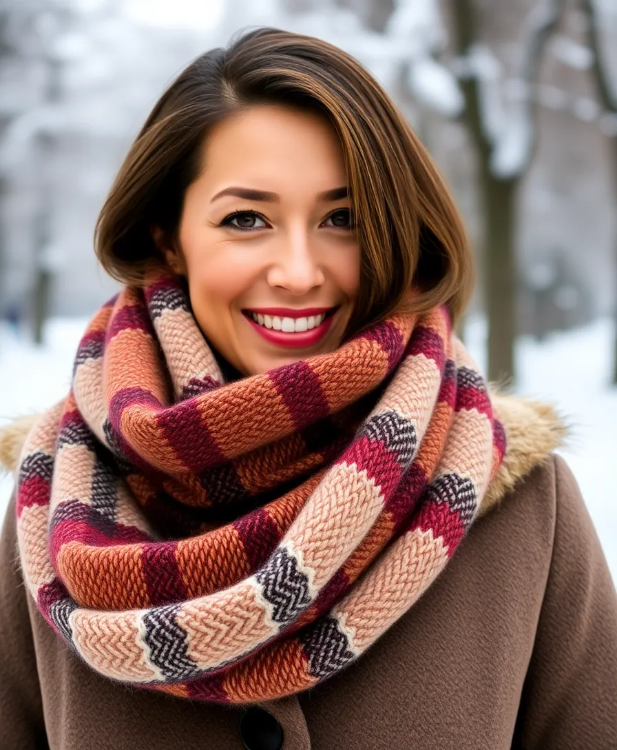 15 Cozy Winter Clothing Ideas That Will Make You Look Stylish and Feel Warm - 2. Chunky Scarves