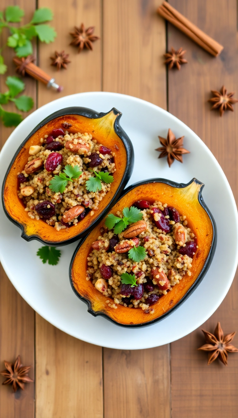 22 Christmas Dinner Ideas That'll Impress Your Guests (You Won't Believe #15!) - 3. Stuffed Acorn Squash