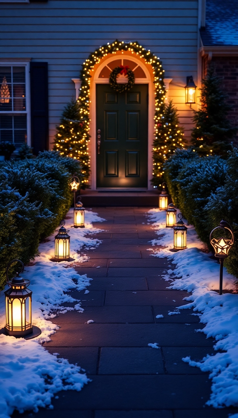 20 Jaw-Dropping Outdoor Christmas Decorations That'll Light Up Your Neighborhood! - 9. Light-up Pathway Markers