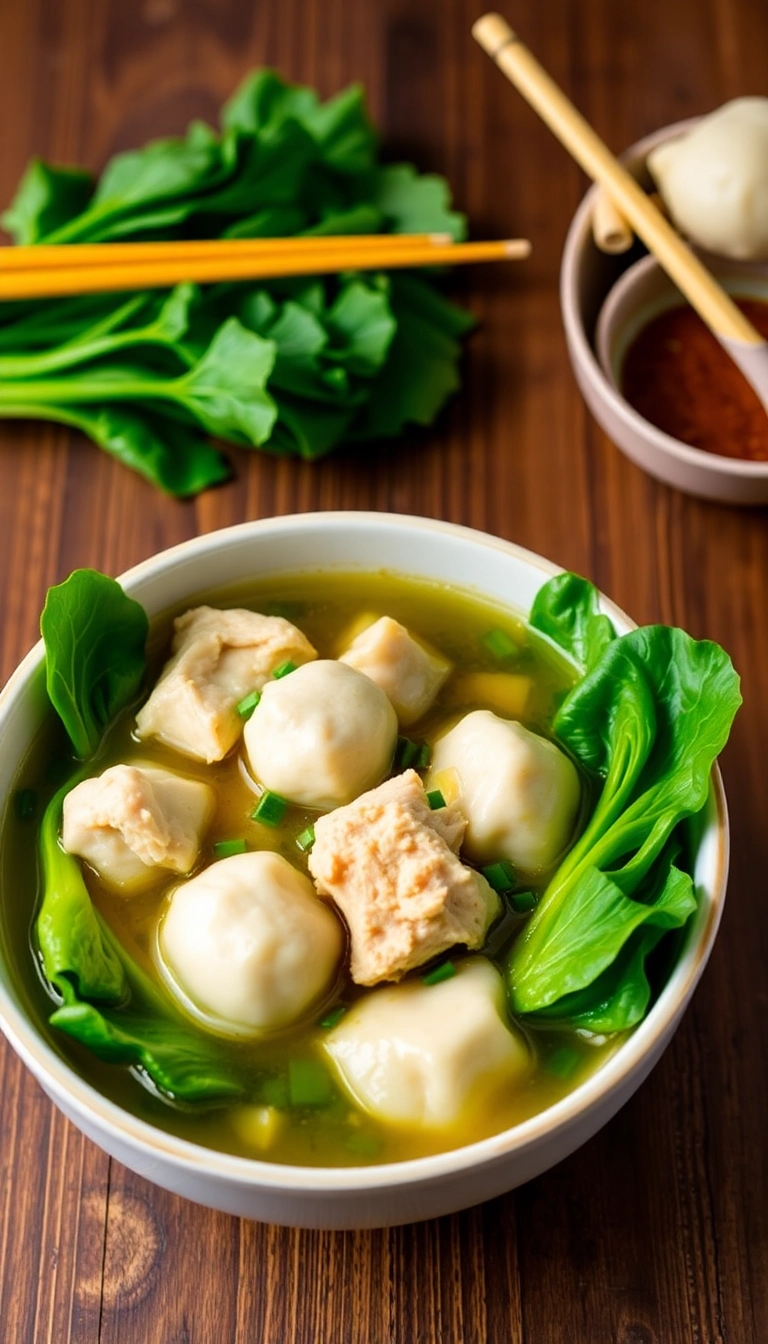 21 Chicken and Dumpling Soup Ideas That Will Warm Your Heart (And Your Belly!) - 19. Chicken and Dumpling Soup with Bok Choy